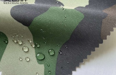 Waterproof effect of camouflage Oxford cloth